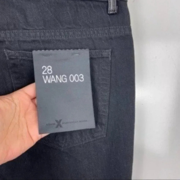 NEW Denim x Alexander Wang 003 Faded Black Button Fly Boy Fit Jeans Size 28 - Picture 11 of 12